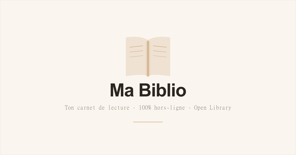 Ma Biblio — suivi de lecture